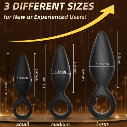 Anal Plug Sex Toys 3 PCS Butt Plug Trainer Kit