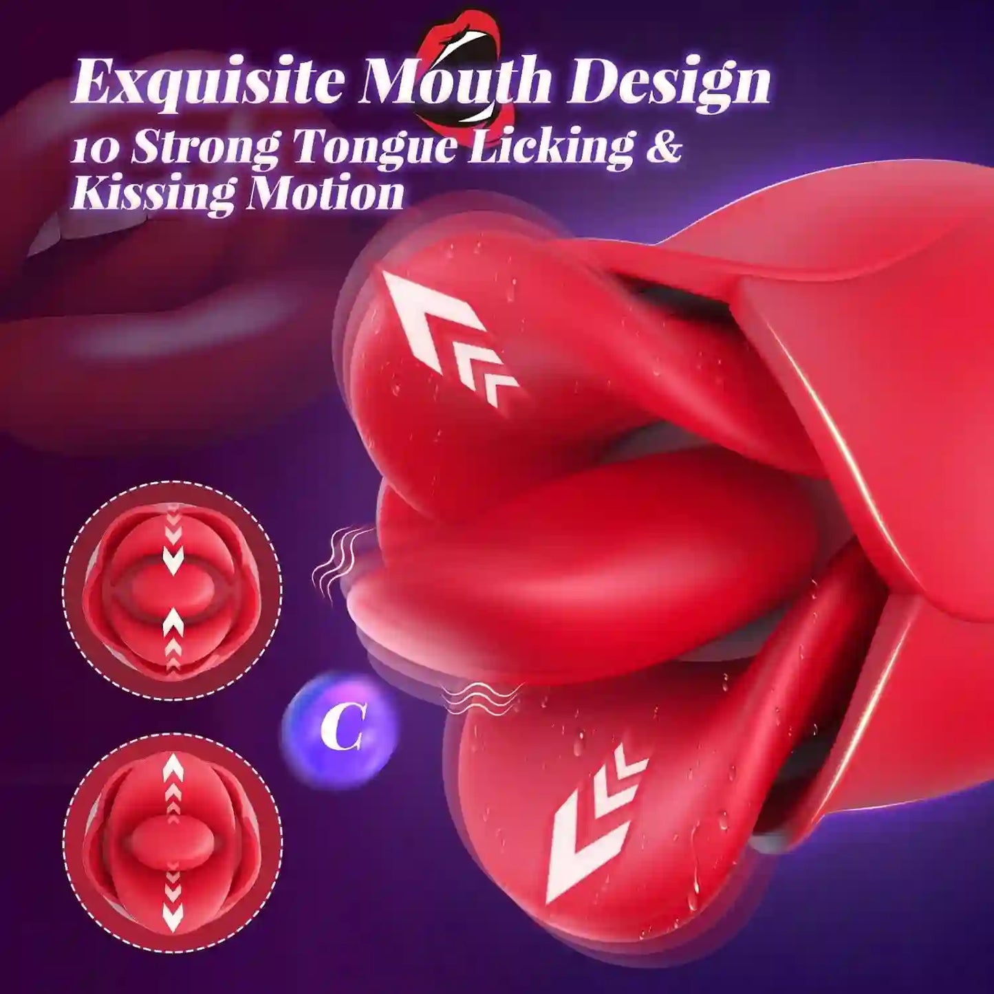 G Spot Vibrator Rose Sex Toys - Rosebabes 4IN1 Dildo Vibrators