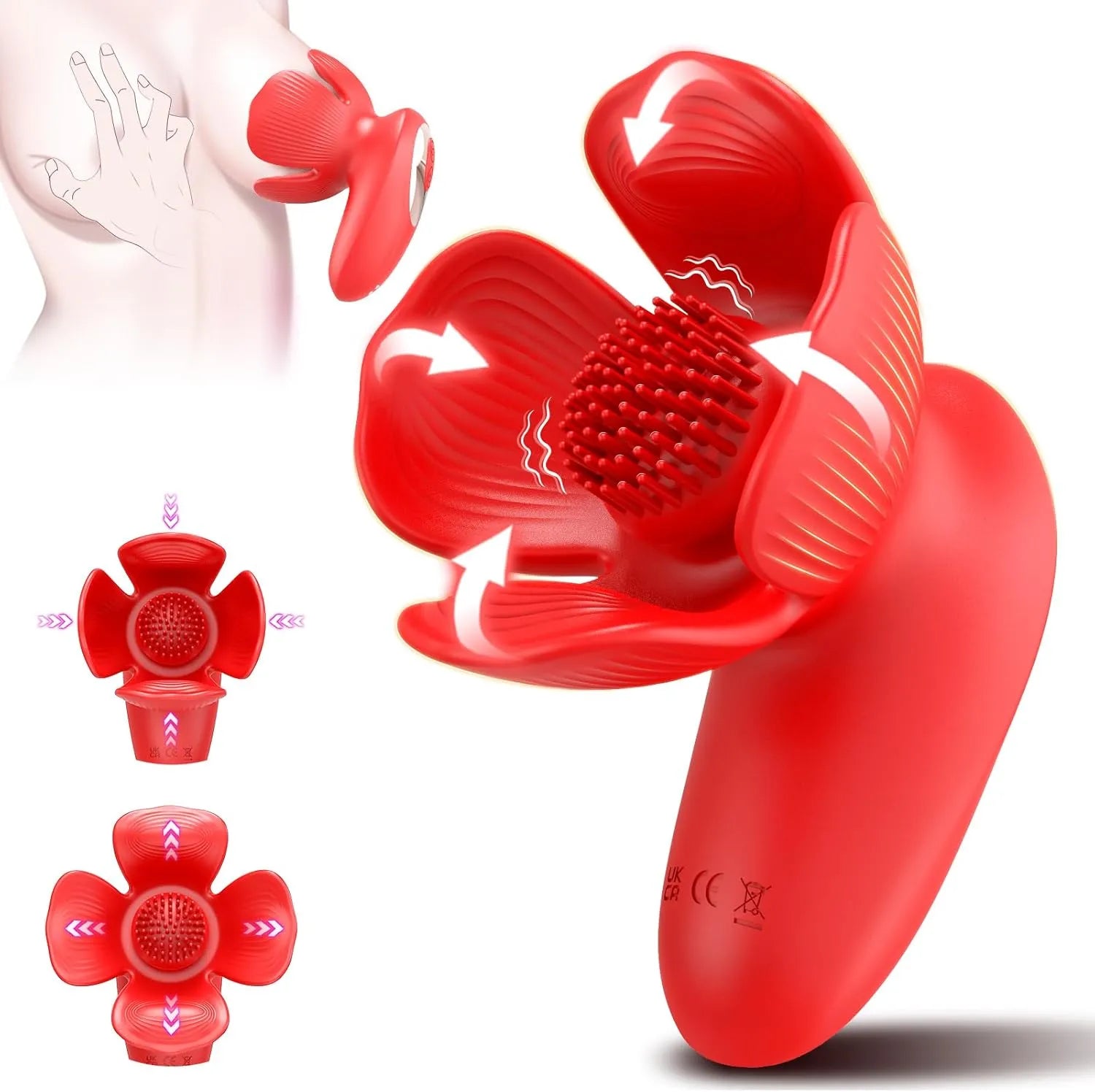  Vibrator sex Toys for Women Vibrating Nipple Clamps