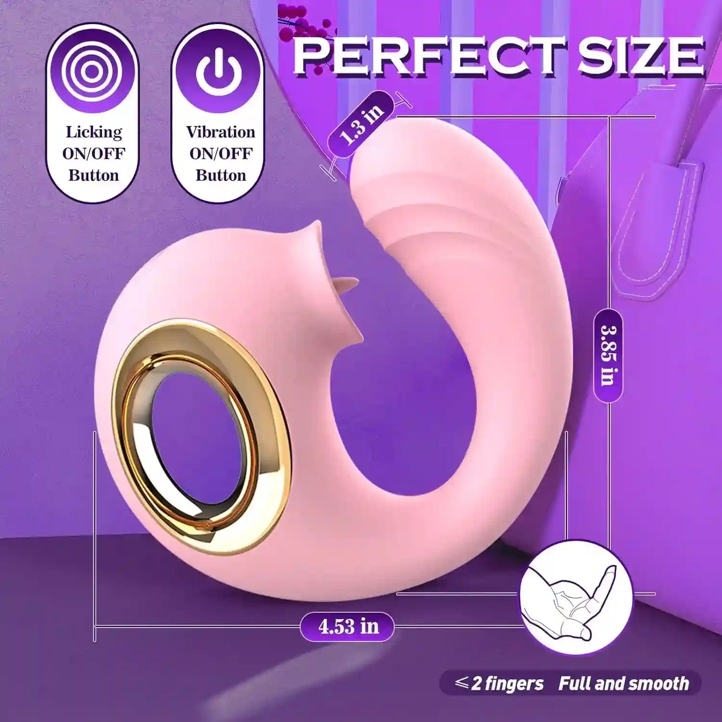 G Spot Vibrator for Double Stimulation with 12 Vibrating