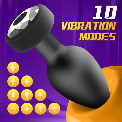 Anal Plug Vibrator with 3Pcs Butt Plug