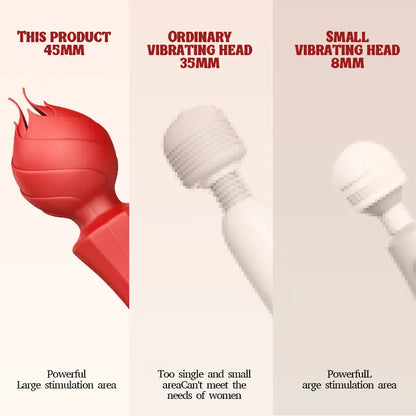 Rose AV Pleasure Wand Vibrator