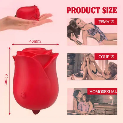 Rose Licking Vibrator for Women