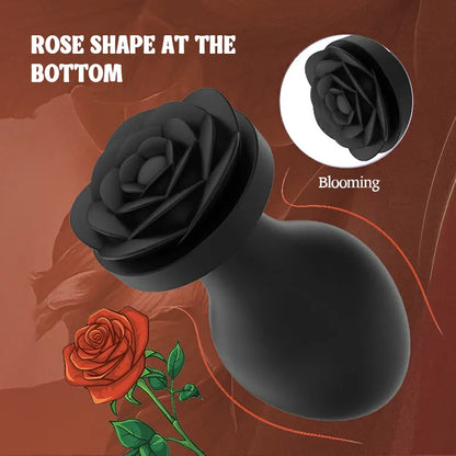Silicone Rose Butt Plug Set 3