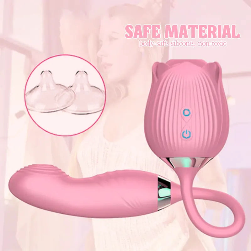 Rose Suction Cup Vibrant Slap Toy