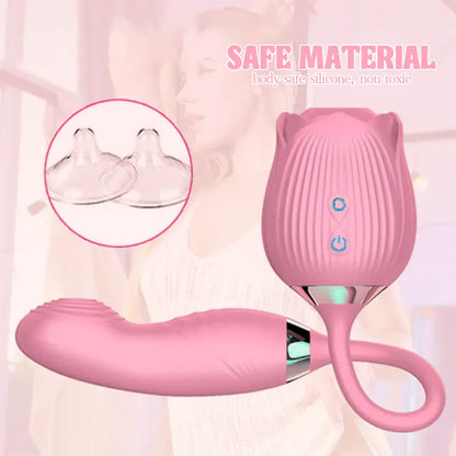 Rose Suction Cup Vibrant Slap Toy