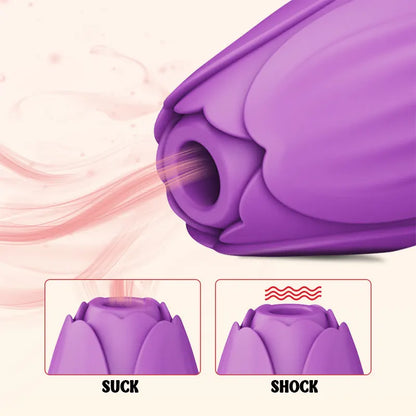 Blooming Rose Vibrator Adult Pleasure Toy