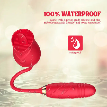 Rose Licking Suction Vibrator