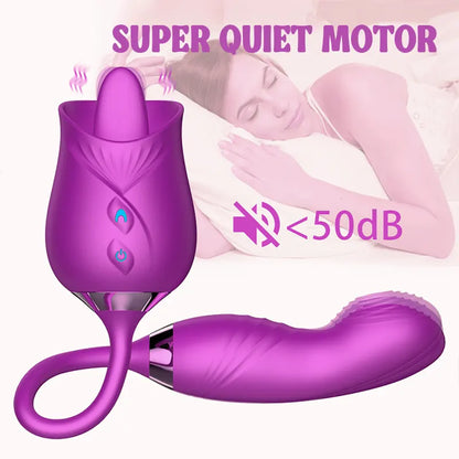 Rose Sensation Licking Vibrator
