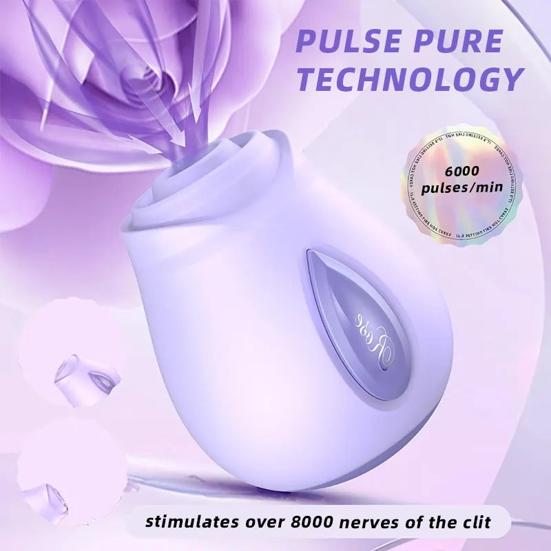 Velvet Bloom Wide-Mouth Clitoral Suction Vibrator