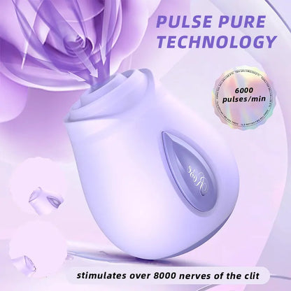 Velvet Bloom Wide-Mouth Clitoral Suction Vibrator