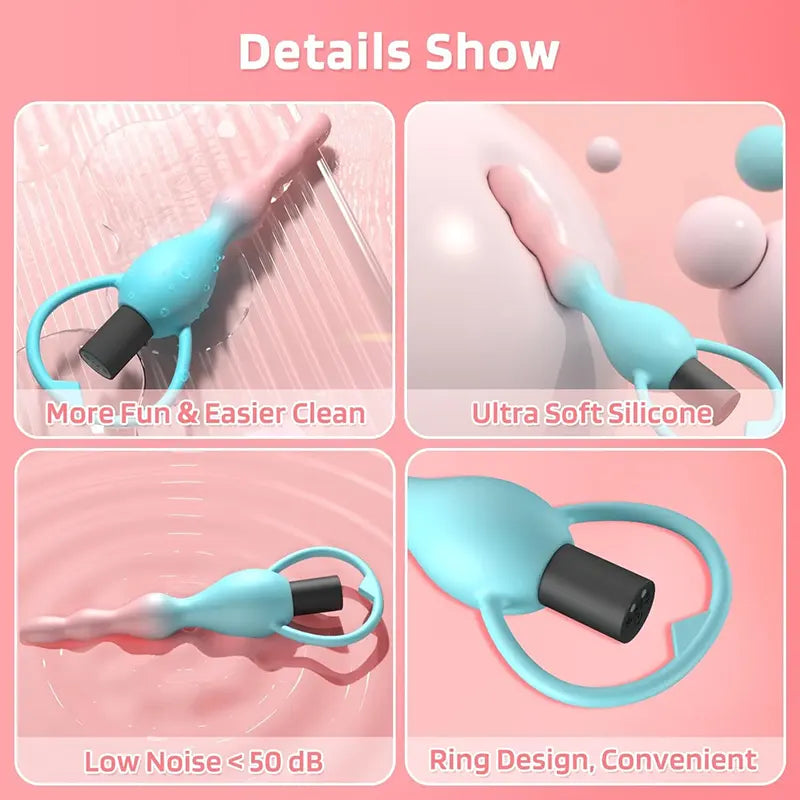 Vibrating Silicone Anal Plug