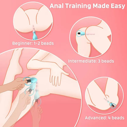 Vibrating Silicone Anal Plug