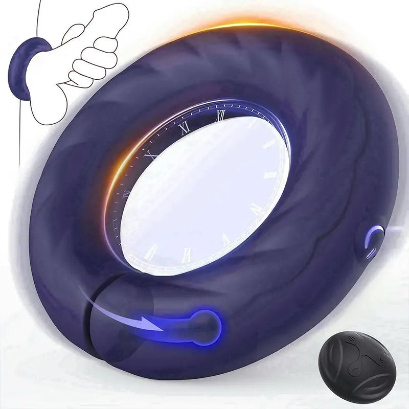 Adjustable Vibrating Cock Ring for Men