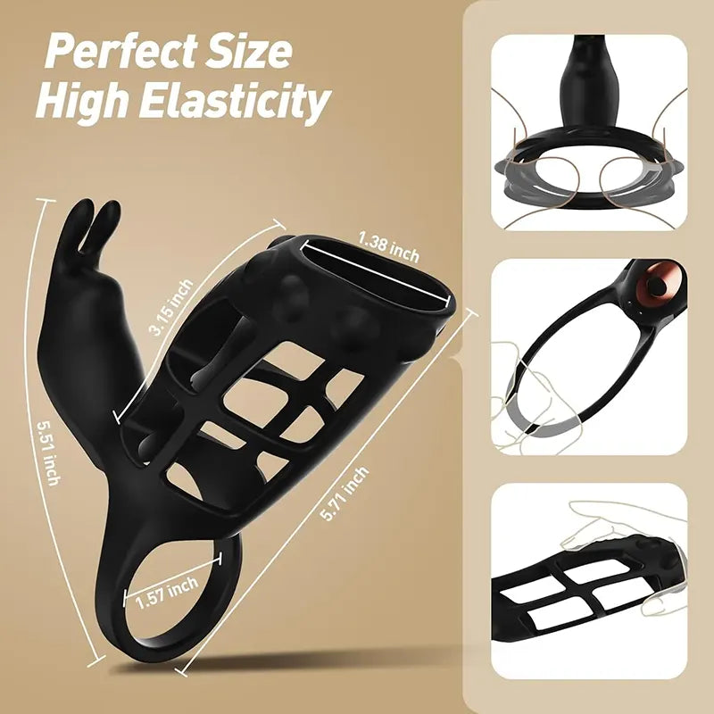 Remote-Control Vibrating Cock Sleeve Ring
